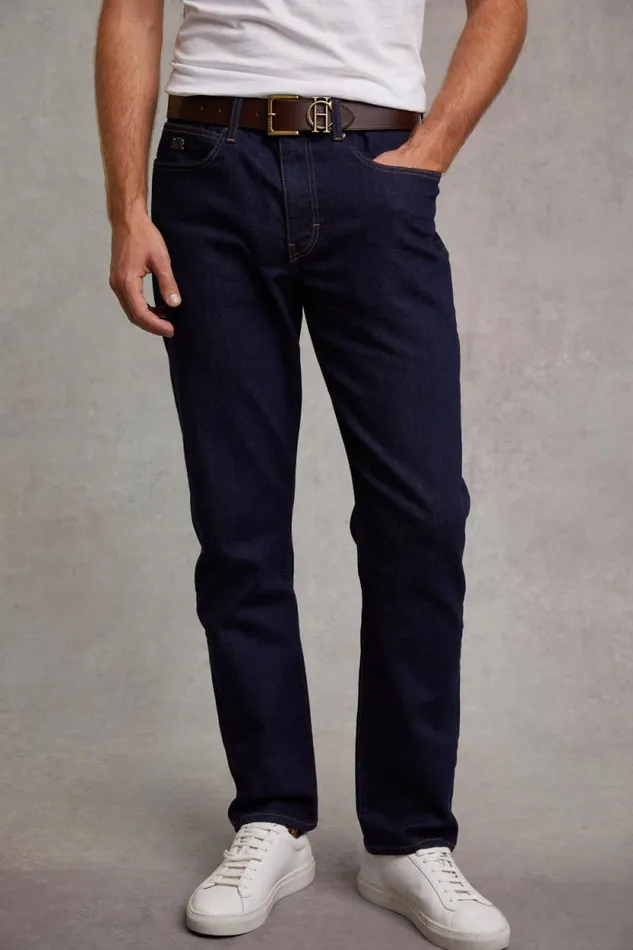Men Classic Straight Jean Dark Indigo Holland Cooper Jeans