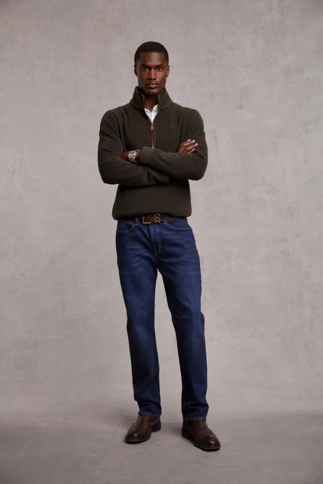 Men Country Fleece Quarter Zip Khaki Holland Cooper Fleeces Men Country Fleece Quarter Zip Khaki Holland Cooper Fleeces