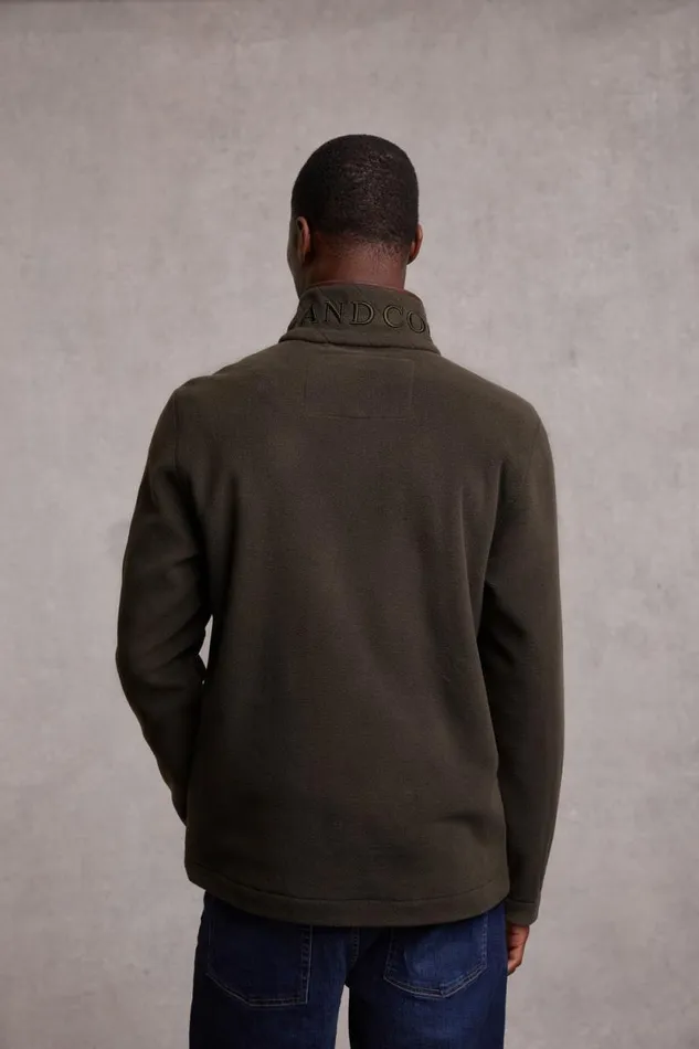 Men Country Fleece Quarter Zip Khaki Holland Cooper Fleeces Men Country Fleece Quarter Zip Khaki Holland Cooper Fleeces