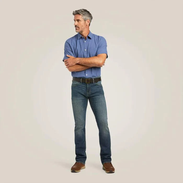 Men Denim Ariat M7 Slim Premium Straight Jean Asmu Blue Lake Men Denim Ariat M7 Slim Premium Straight Jean Asmu Blue Lake