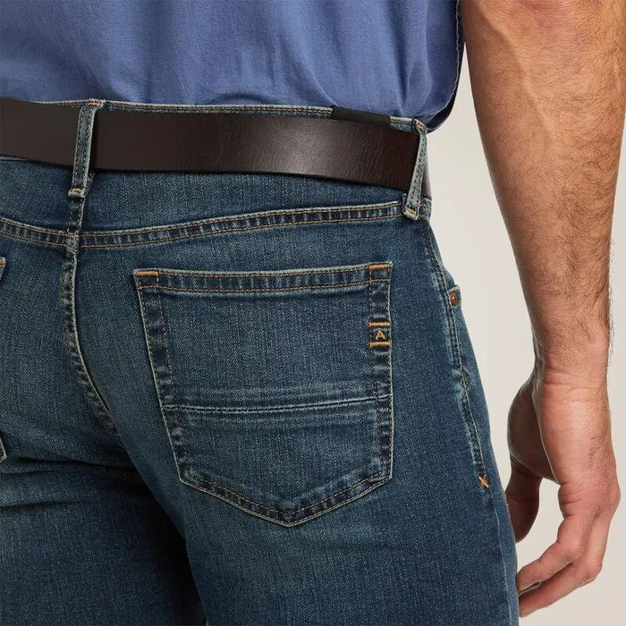 Men Denim Ariat M7 Slim Premium Straight Jean Asmu Blue Lake Men Denim Ariat M7 Slim Premium Straight Jean Asmu Blue Lake