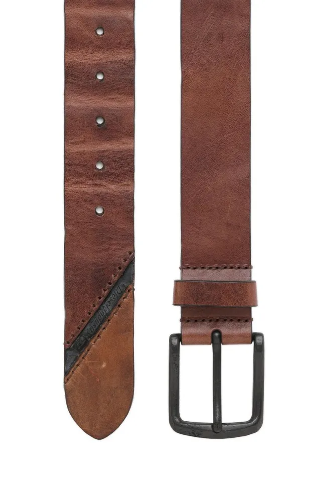 Men Diesel Belts BLINE Brown Leather