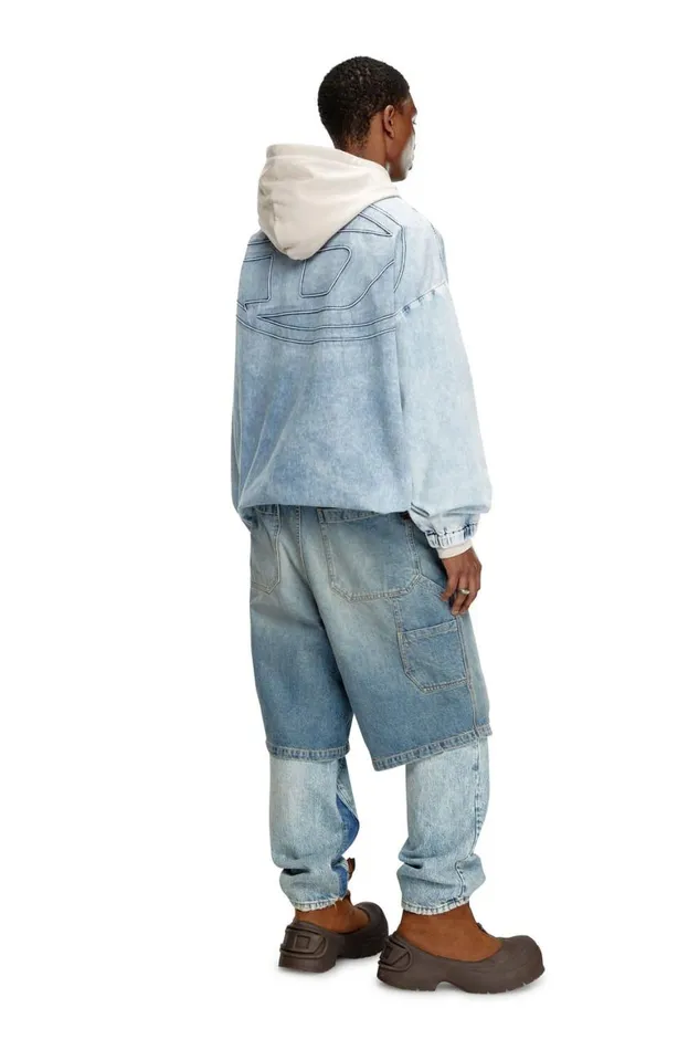 Men Diesel Jackets DKRAPS1 Light Blue