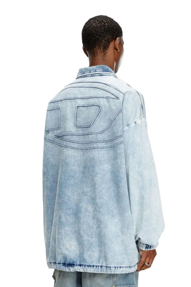 Men Diesel Jackets DKRAPS1 Light Blue