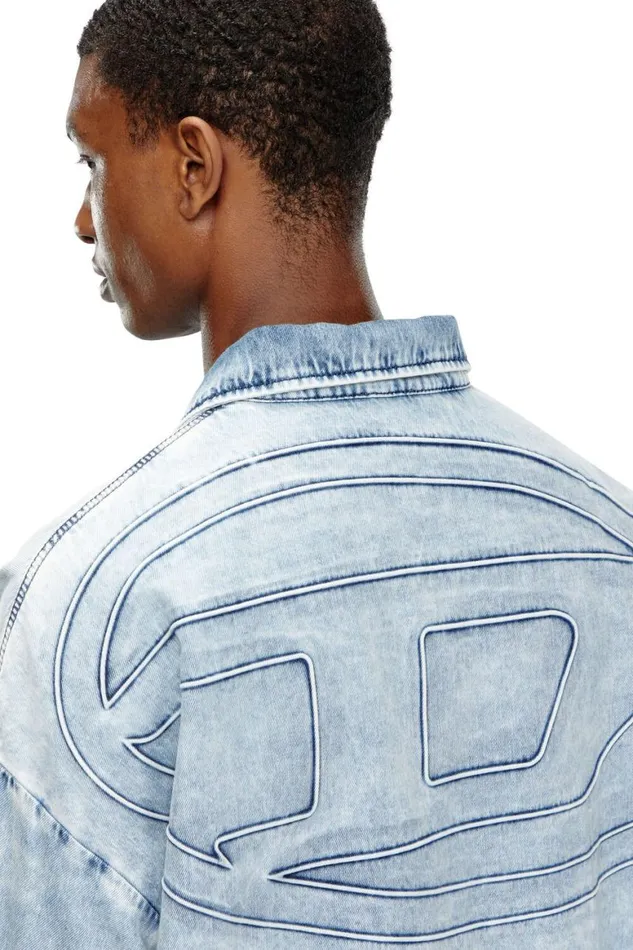Men Diesel Jackets DKRAPS1 Light Blue