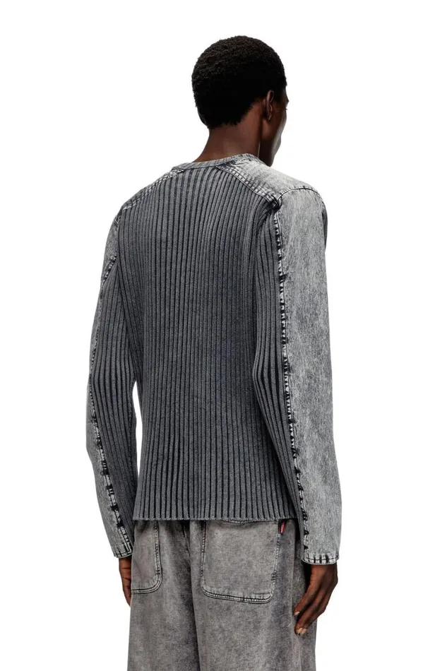 Men Diesel Knitwear KMATTY Dark Grey Men Diesel Knitwear KMATTY Dark Grey