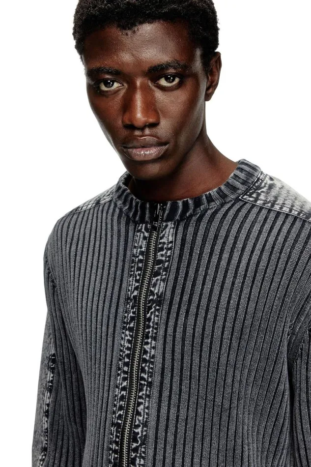 Men Diesel Knitwear KMATTY Dark Grey Men Diesel Knitwear KMATTY Dark Grey