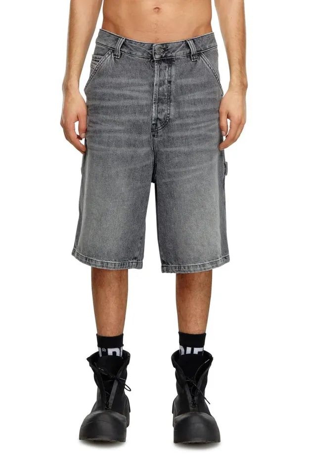 Men Diesel Pants and Shorts DLIVERYSHORT Black Men Diesel Pants and Shorts DLIVERYSHORT Black