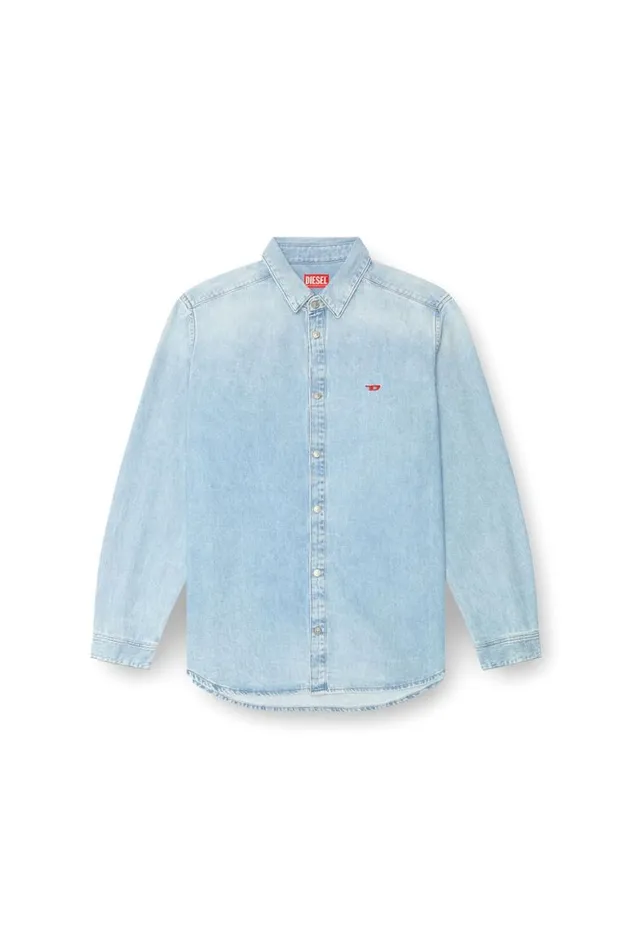 Men Diesel Shirts DSIMPLY Light Blue Men Diesel Shirts DSIMPLY Light Blue