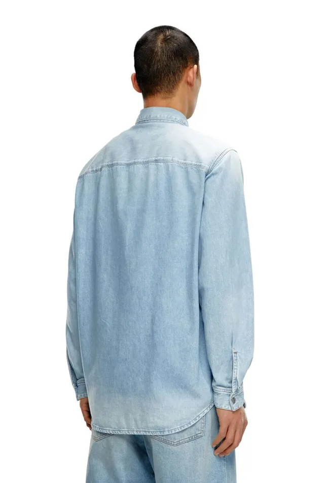 Men Diesel Shirts DSIMPLY Light Blue Men Diesel Shirts DSIMPLY Light Blue