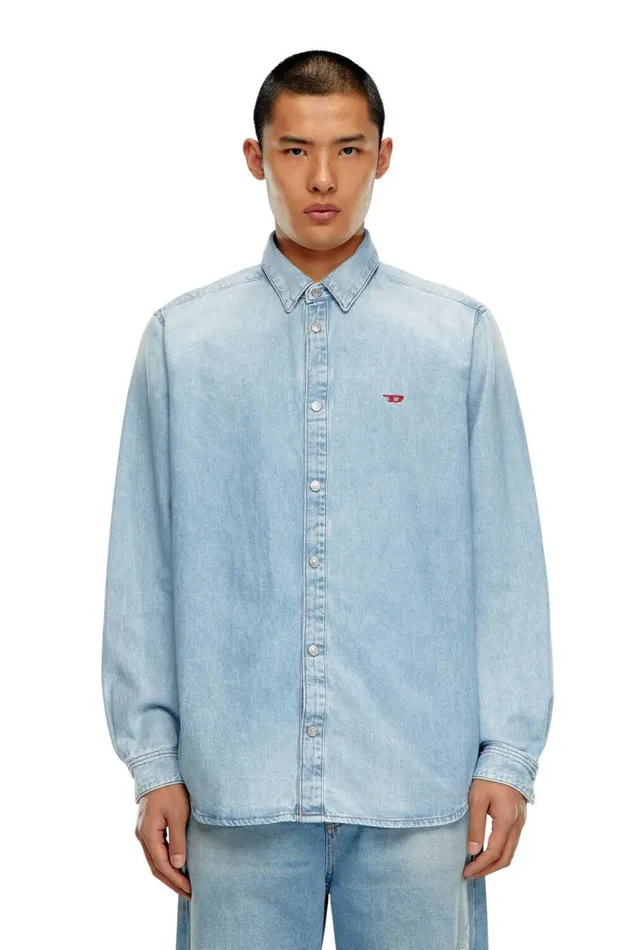 Men Diesel Shirts DSIMPLY Light Blue Men Diesel Shirts DSIMPLY Light Blue