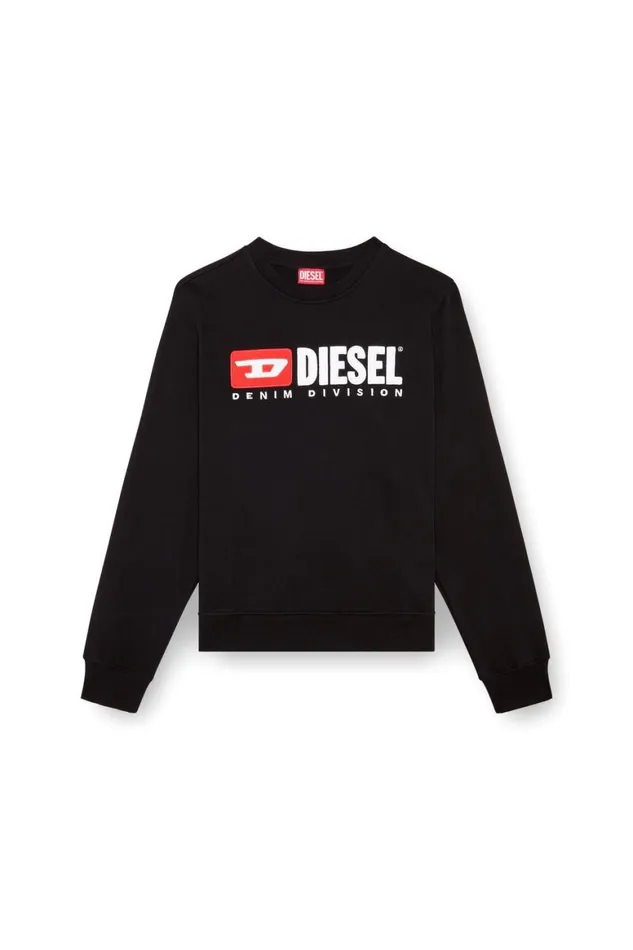 Men Diesel Sweatshirts and Hoodies SBOXTDIV Black