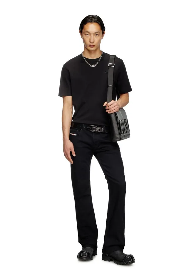 Men Diesel TShirts and Polos TADJUSTSLITSR17 Black