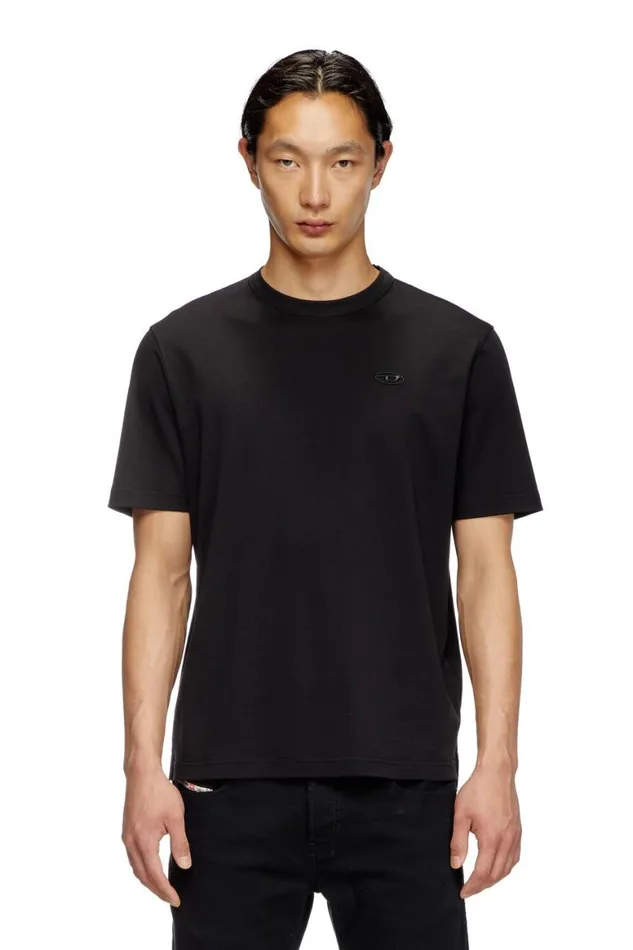 Men Diesel TShirts and Polos TADJUSTSLITSR17 Black