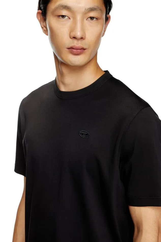 Men Diesel TShirts and Polos TADJUSTSLITSR17 Black