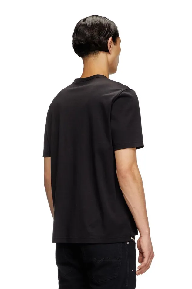 Men Diesel TShirts and Polos TADJUSTSLITSR17 Black