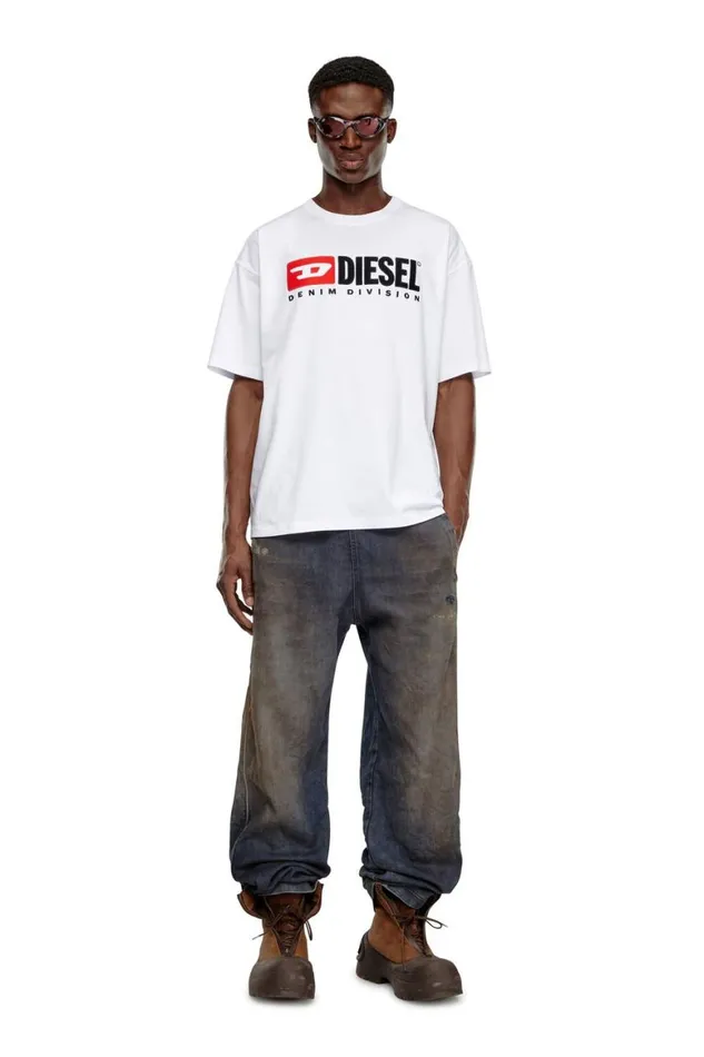 Men Diesel TShirts and Polos TBOXTDIV White