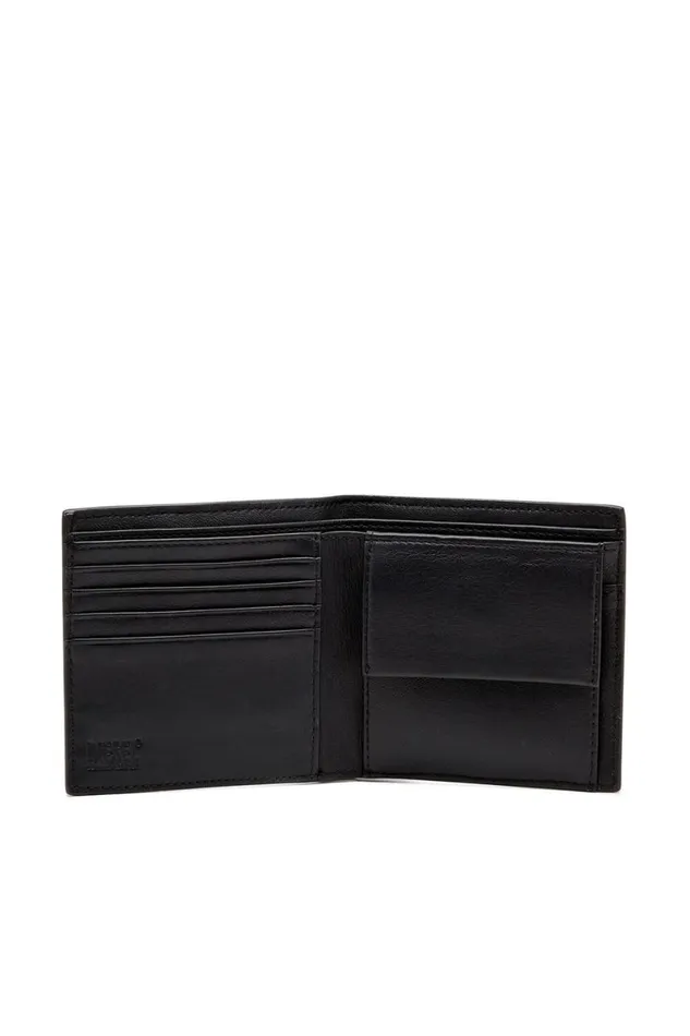 Men Diesel Wallets RAVE BIFOLD COIN S Black Men Diesel Wallets RAVE BIFOLD COIN S Black
