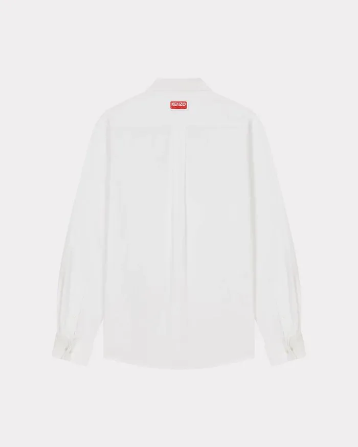 Men Formal Shirt White Kenzo Shirts