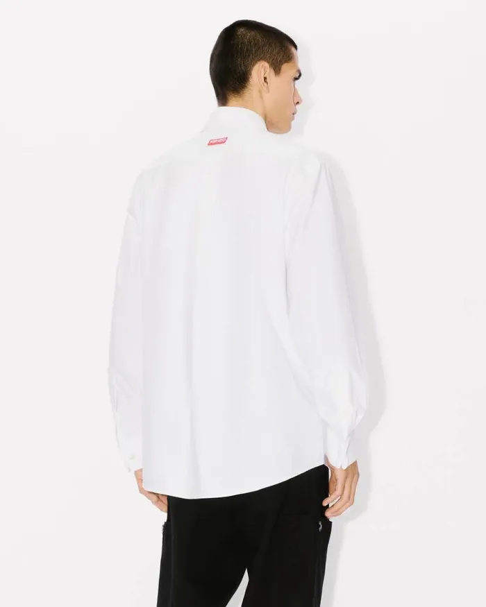 Men Formal Shirt White Kenzo Shirts