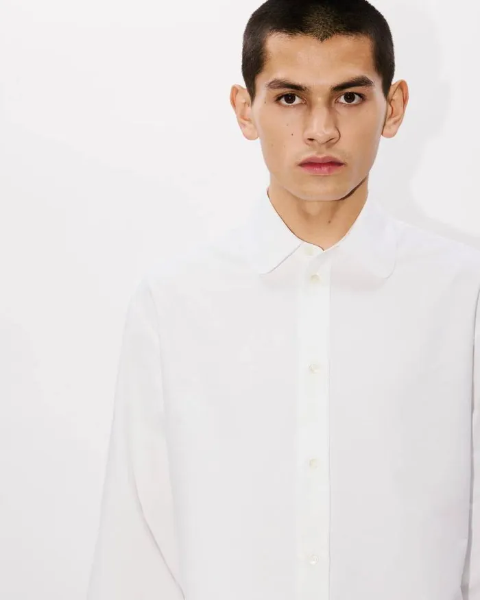 Men Formal Shirt White Kenzo Shirts