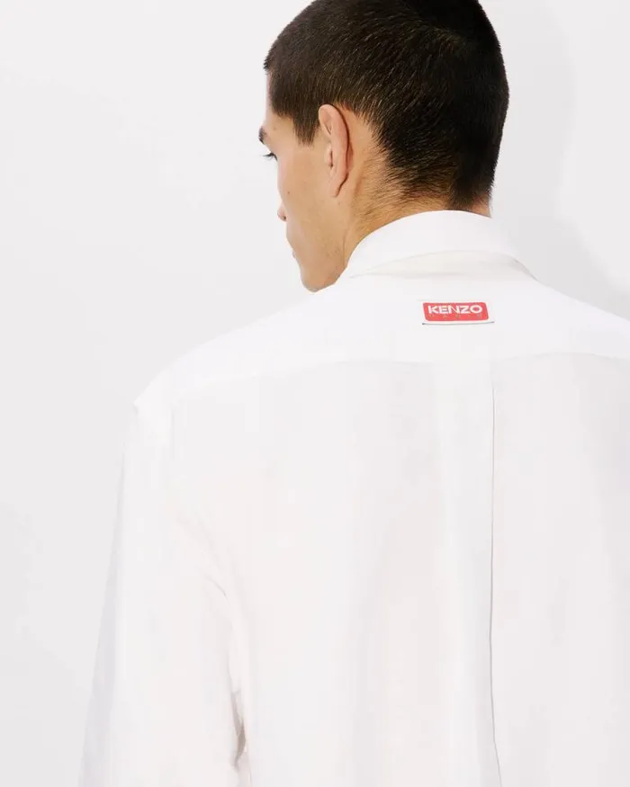 Men Formal Shirt White Kenzo Shirts