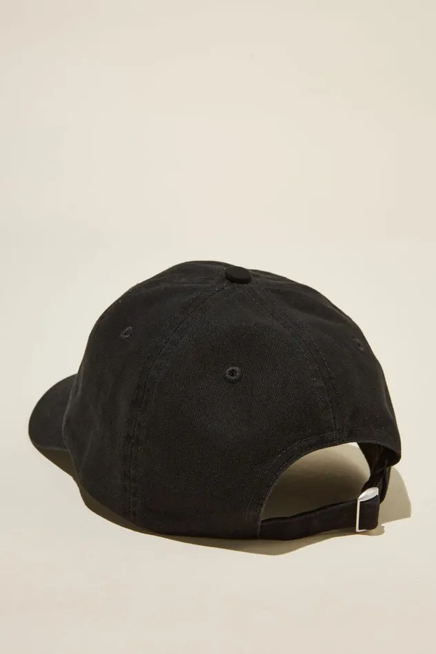 Men Hats Cotton On Special Edition Dad Hat Lcn Mt Washed Blacknirvanasmiley