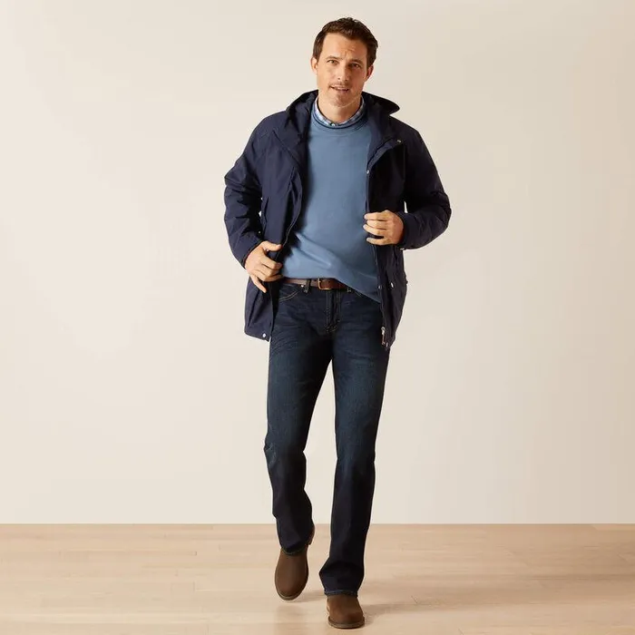 Men Jackets and Vests Ariat Atherton Waterproof Jacket Navy Men Jackets and Vests Ariat Atherton Waterproof Jacket Navy
