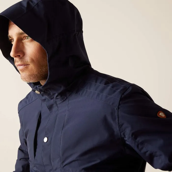 Men Jackets and Vests Ariat Atherton Waterproof Jacket Navy Men Jackets and Vests Ariat Atherton Waterproof Jacket Navy