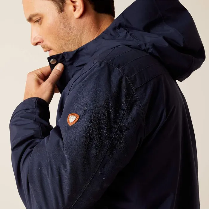 Men Jackets and Vests Ariat Atherton Waterproof Jacket Navy Men Jackets and Vests Ariat Atherton Waterproof Jacket Navy