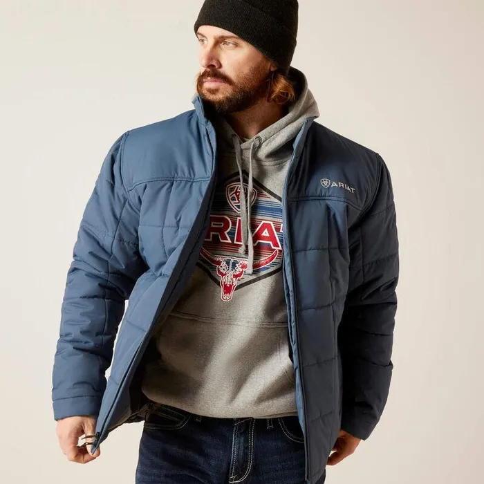 Men Jackets and Vests Ariat Crius Insulated Jacket Steely