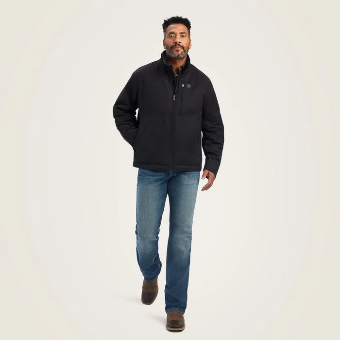 Men Jackets and Vests Ariat Grizzly Canvas Jacket Black Men Jackets and Vests Ariat Grizzly Canvas Jacket Black