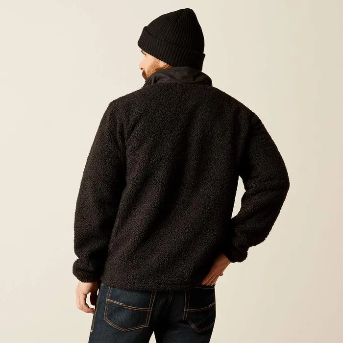 Men Jackets and Vests Ariat Odessa Sherpa Jacket Black Men Jackets and Vests Ariat Odessa Sherpa Jacket Black