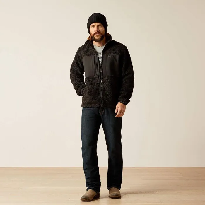 Men Jackets and Vests Ariat Odessa Sherpa Jacket Black Men Jackets and Vests Ariat Odessa Sherpa Jacket Black