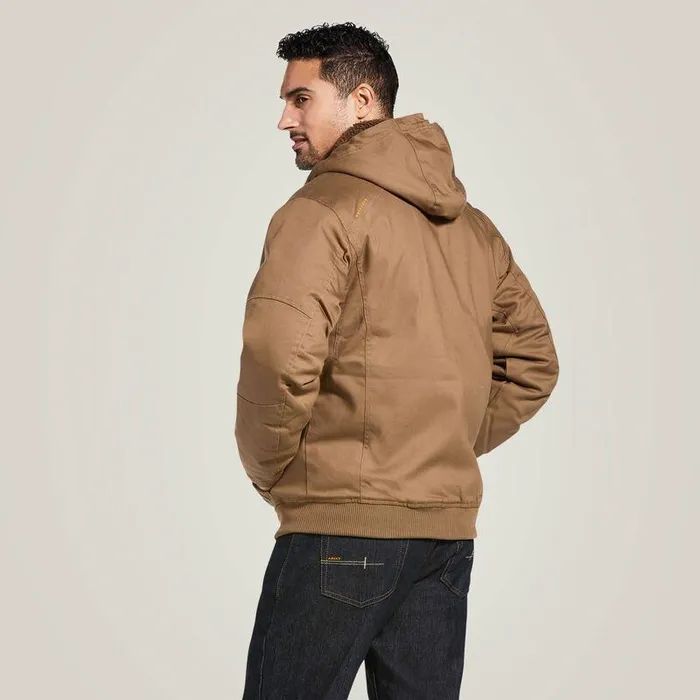 Men Jackets and Vests Ariat Rebar DuraCanvas Jacket Field Khaki Men Jackets and Vests Ariat Rebar DuraCanvas Jacket Field Khaki