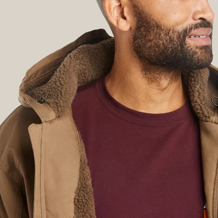 Men Jackets and Vests Ariat Rebar DuraCanvas Jacket Field Khaki Men Jackets and Vests Ariat Rebar DuraCanvas Jacket Field Khaki