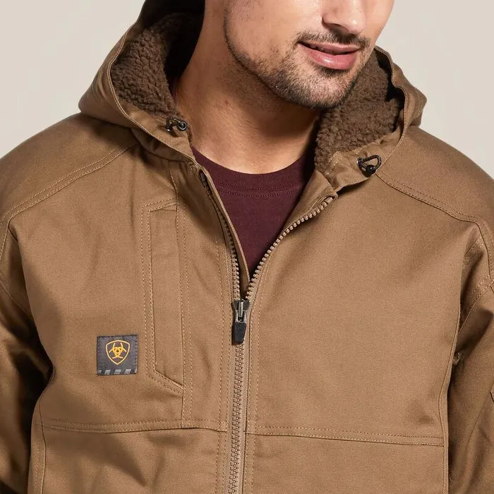 Men Jackets and Vests Ariat Rebar DuraCanvas Jacket Field Khaki Men Jackets and Vests Ariat Rebar DuraCanvas Jacket Field Khaki