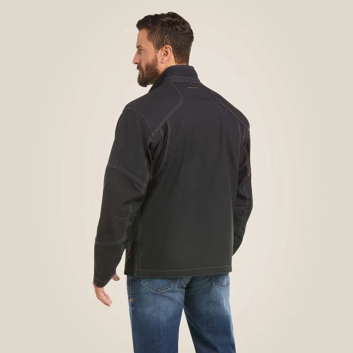 Men Jackets and Vests Ariat Rebar Stretch Canvas Softshell Jacket Black Men Jackets and Vests Ariat Rebar Stretch Canvas Softshell Jacket Black