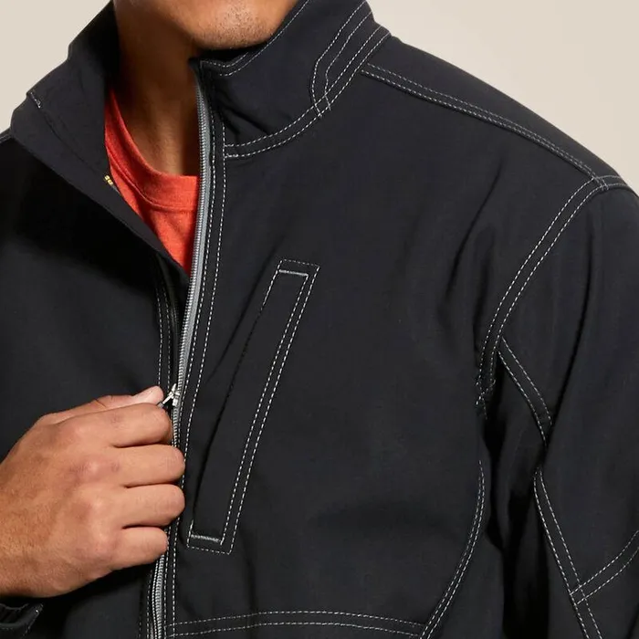 Men Jackets and Vests Ariat Rebar Stretch Canvas Softshell Jacket Black Men Jackets and Vests Ariat Rebar Stretch Canvas Softshell Jacket Black