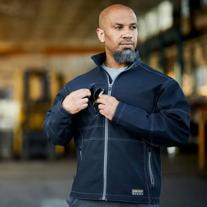 Men Jackets and Vests Ariat Rebar Stretch Canvas Softshell Jacket Black Men Jackets and Vests Ariat Rebar Stretch Canvas Softshell Jacket Black