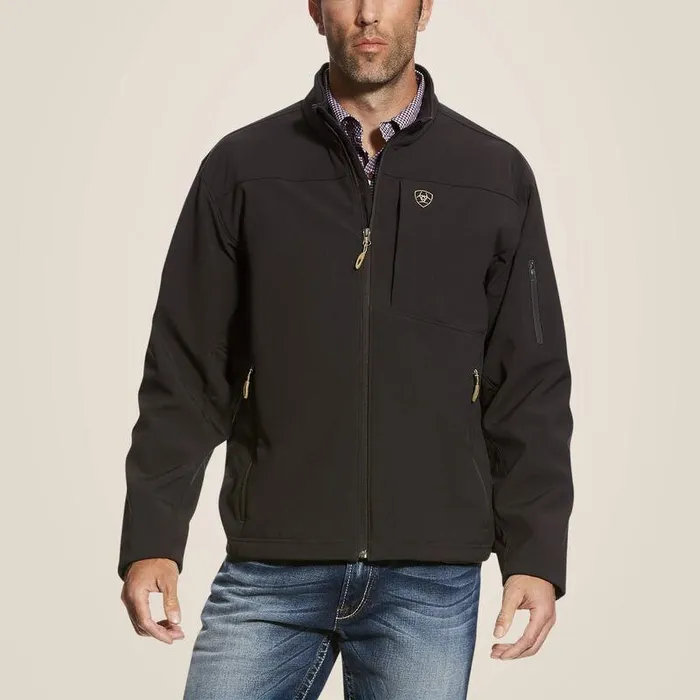 Men Jackets and Vests Ariat Vernon 20 Softshell Jacket Coffee Bean