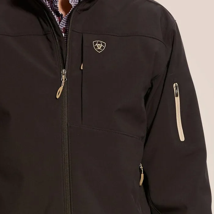 Men Jackets and Vests Ariat Vernon 20 Softshell Jacket Coffee Bean