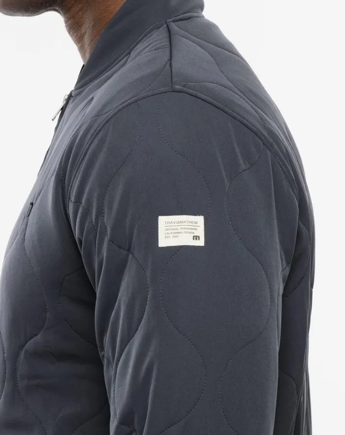 Men Jackets TravisMathew COME WHAT MAY JACKET Ebony Men Jackets TravisMathew COME WHAT MAY JACKET Ebony