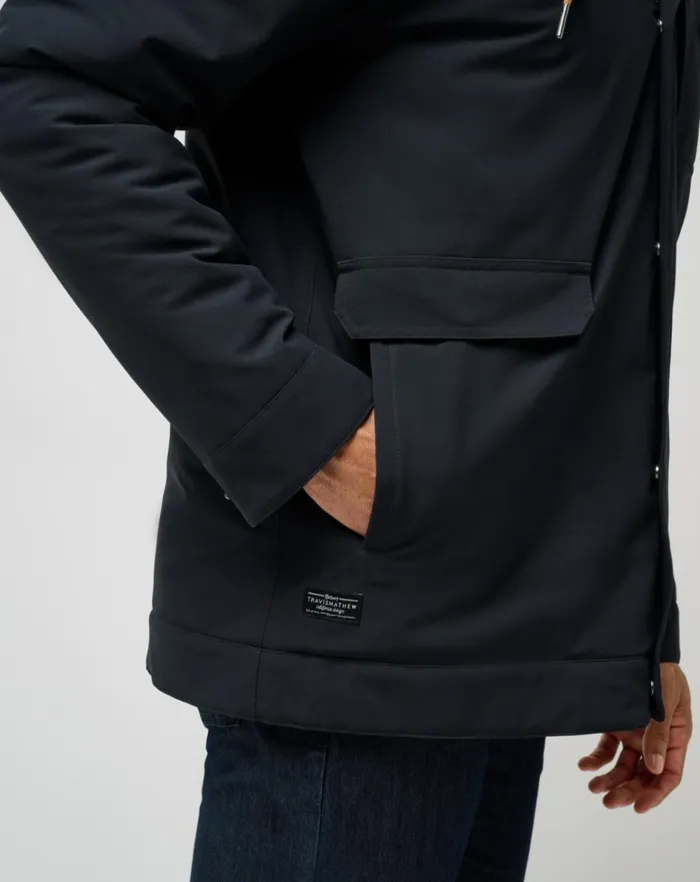Men Jackets TravisMathew MOUNTAIN PASS JACKET Black Men Jackets TravisMathew MOUNTAIN PASS JACKET Black