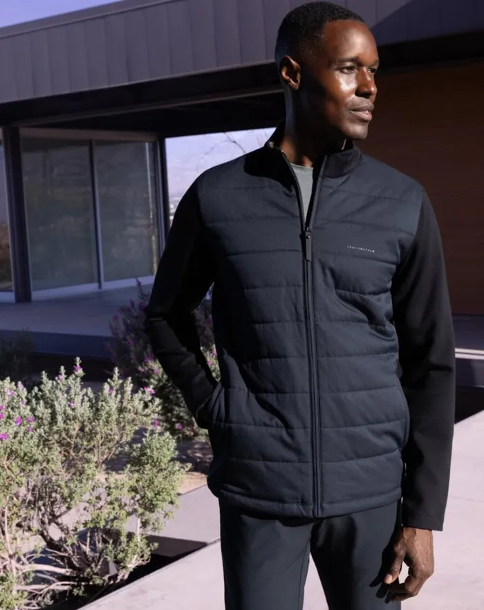 Men Jackets TravisMathew POINT OF SAIL FULL ZIP Black