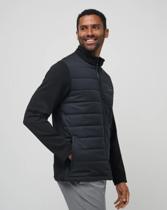 Men Jackets TravisMathew POINT OF SAIL FULL ZIP Black Men Jackets TravisMathew POINT OF SAIL FULL ZIP Black