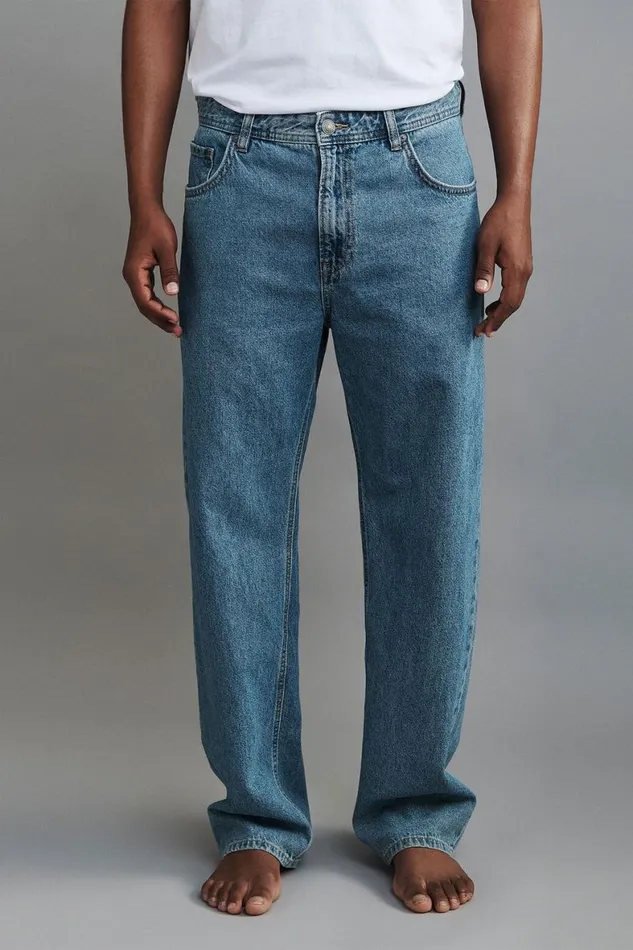 Men Jeans Cotton On Baggy Jean Eagles Blue