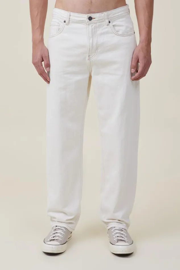 Men Jeans Cotton On Baggy Jean Ecru