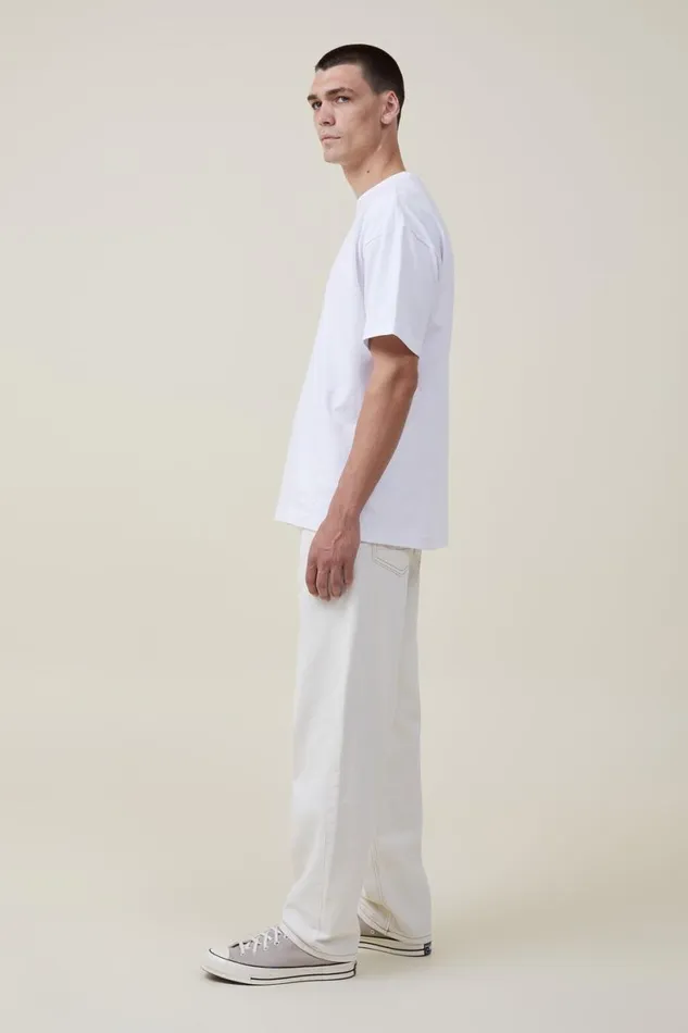 Men Jeans Cotton On Baggy Jean Ecru