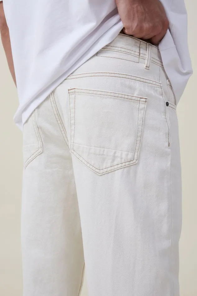 Men Jeans Cotton On Baggy Jean Ecru
